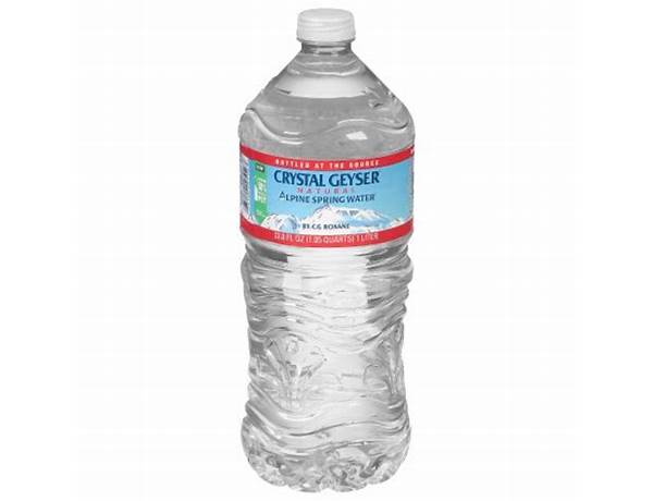 Alpine spring water nutrition facts